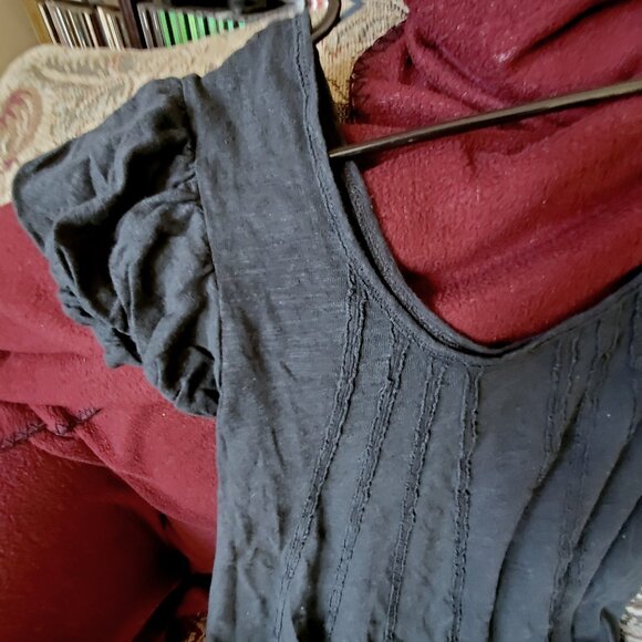 Free People We the Free Tunic Top, Black, Women's Small - Picture 6 of 9